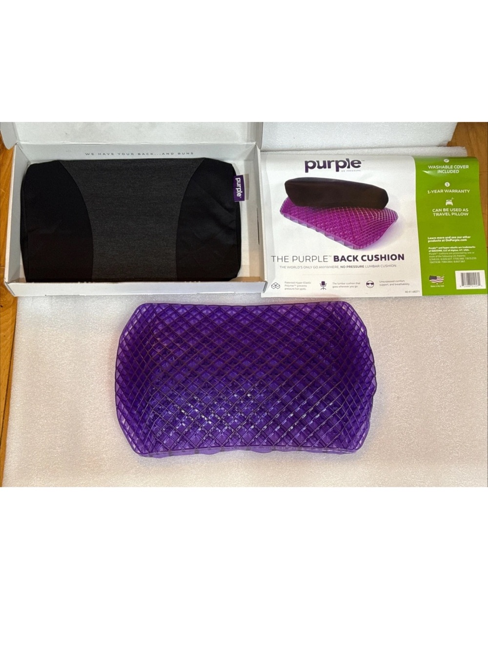 Purple Back Cushion Seat Cushion new